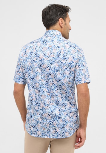 Hemden korte mouw blauw ETERNA