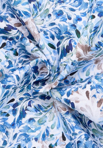Hemden korte mouw blauw ETERNA