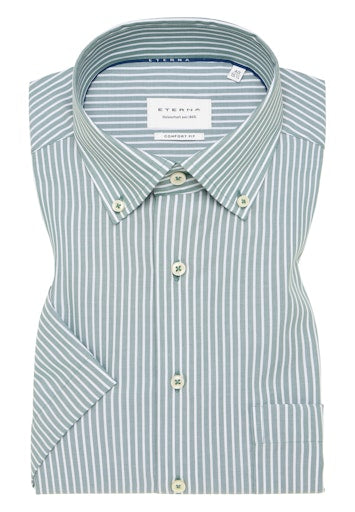 Hemden korte mouw groen ETERNA