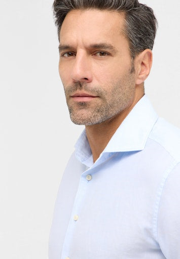 Hemden korte mouw blauw ETERNA