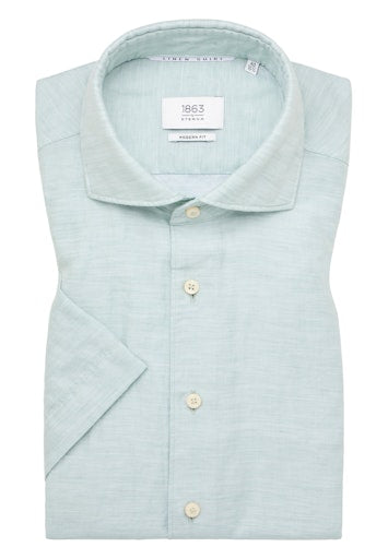 Hemden korte mouw groen ETERNA