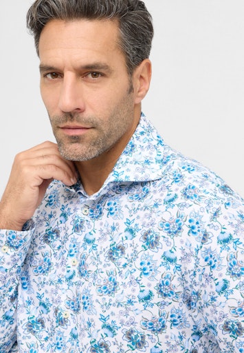 Hemden lange mouw blauw ETERNA
