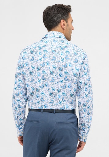 Hemden lange mouw blauw ETERNA