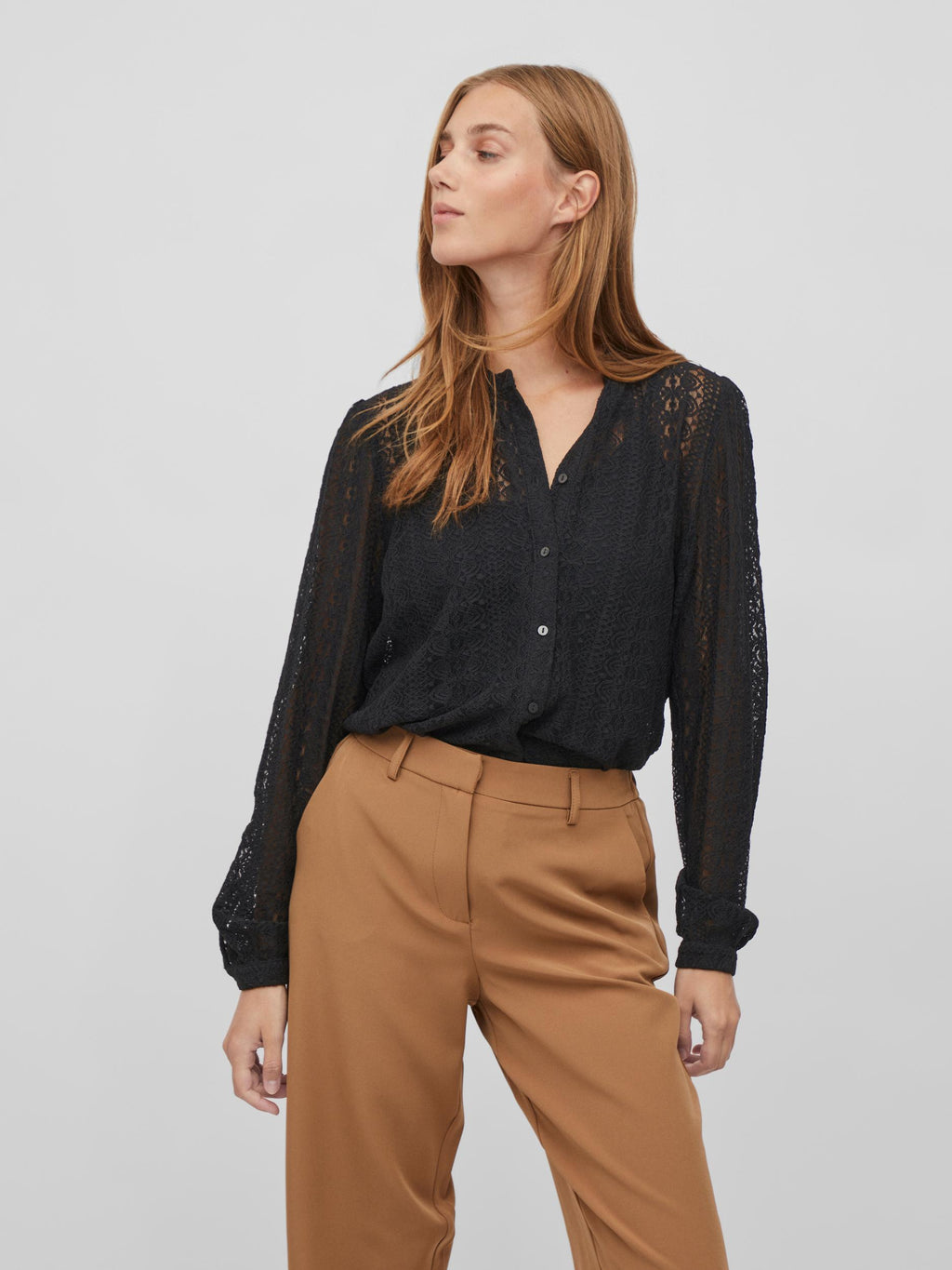 Blouses lange mouw zwart VILA