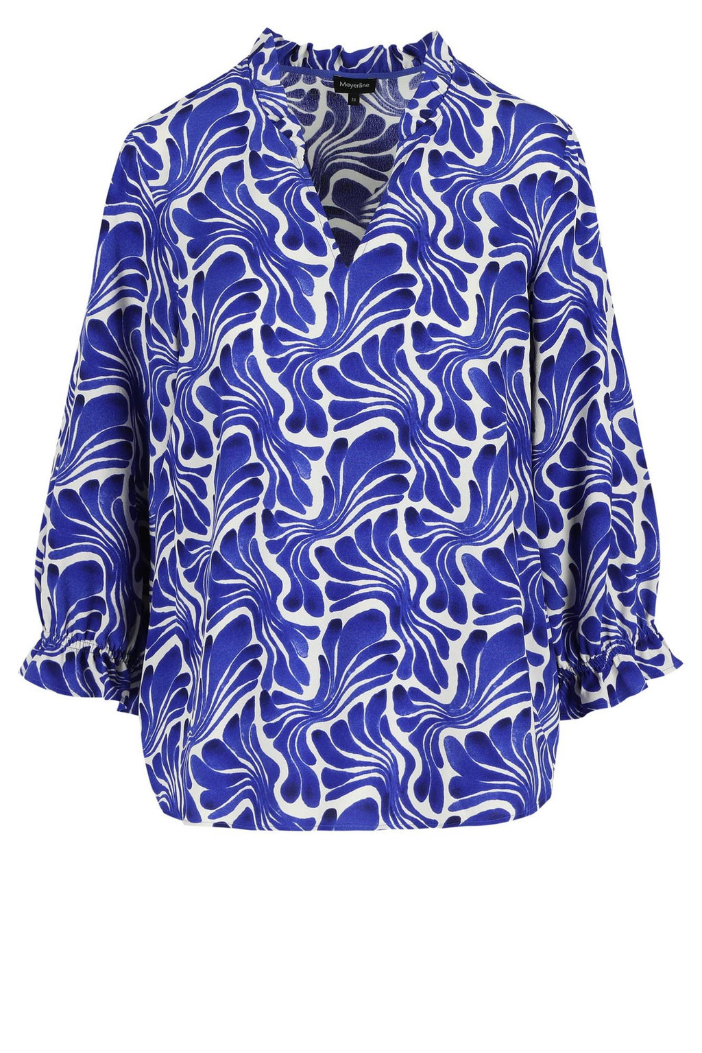 Blouses lange mouw blauw Mayerline