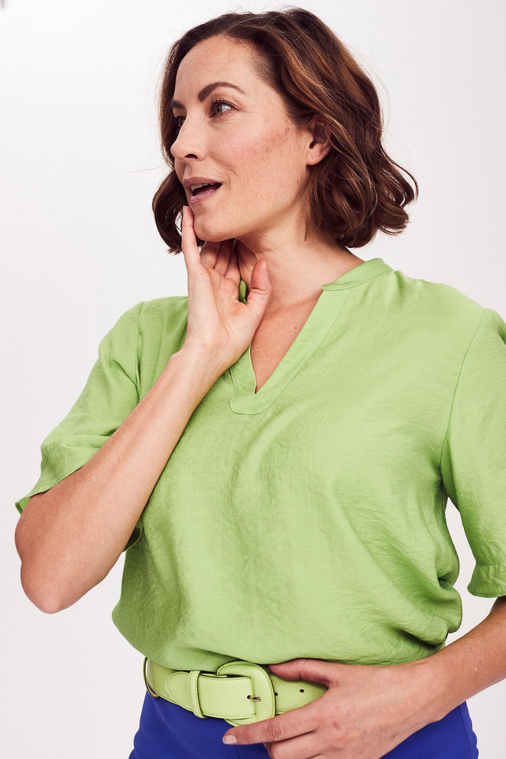 Blouses korte mouw groen Mayerline