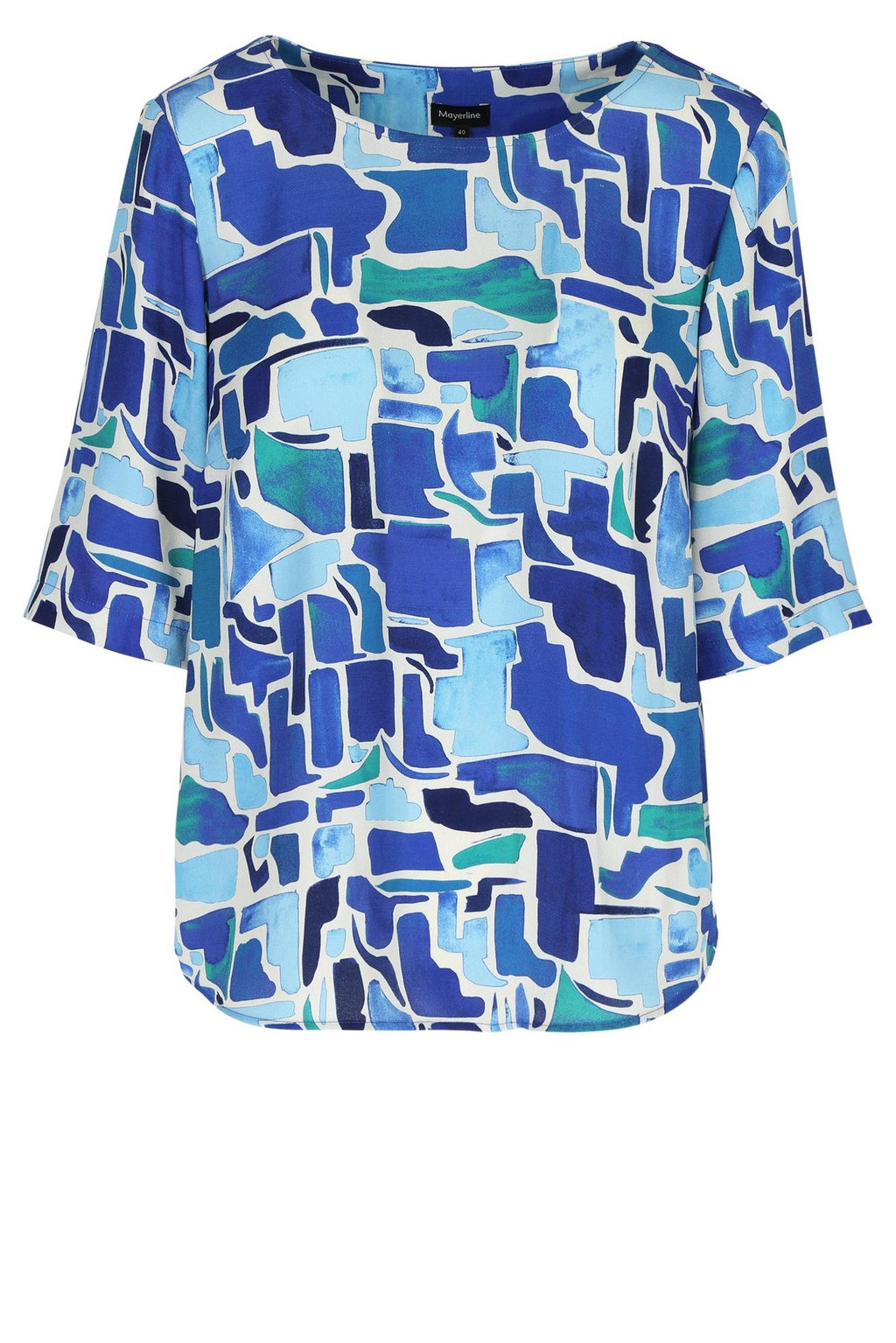 Blouses lange mouw blauw Mayerline