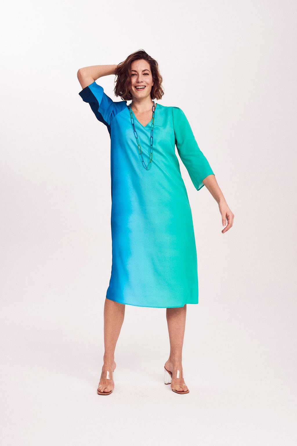 Jurken lange mouw groen Mayerline