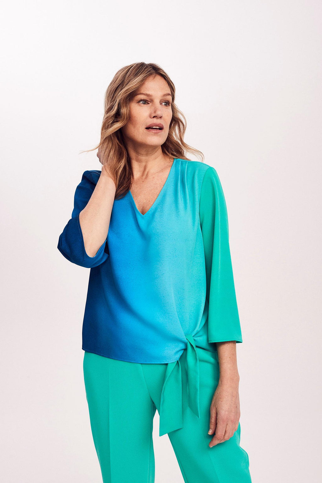 Blouses lange mouw groen Mayerline