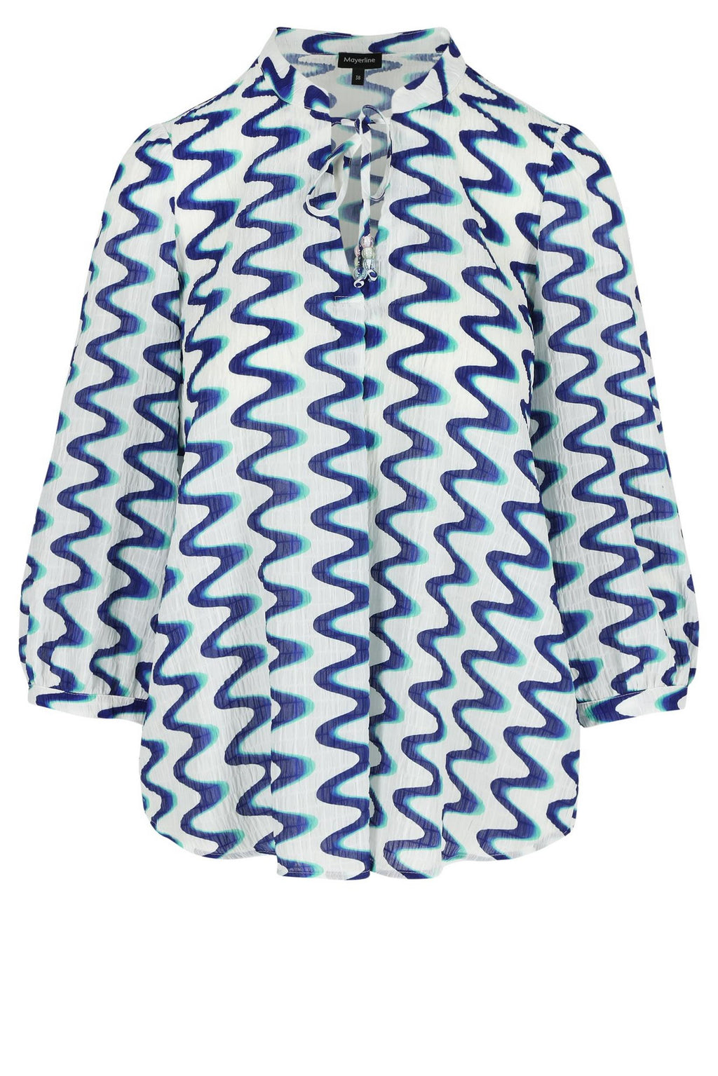 Blouses lange mouw blauw Mayerline