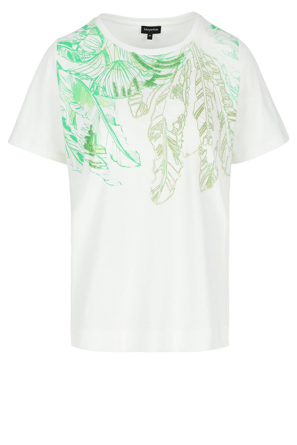 T-shirts korte mouw wit Mayerline