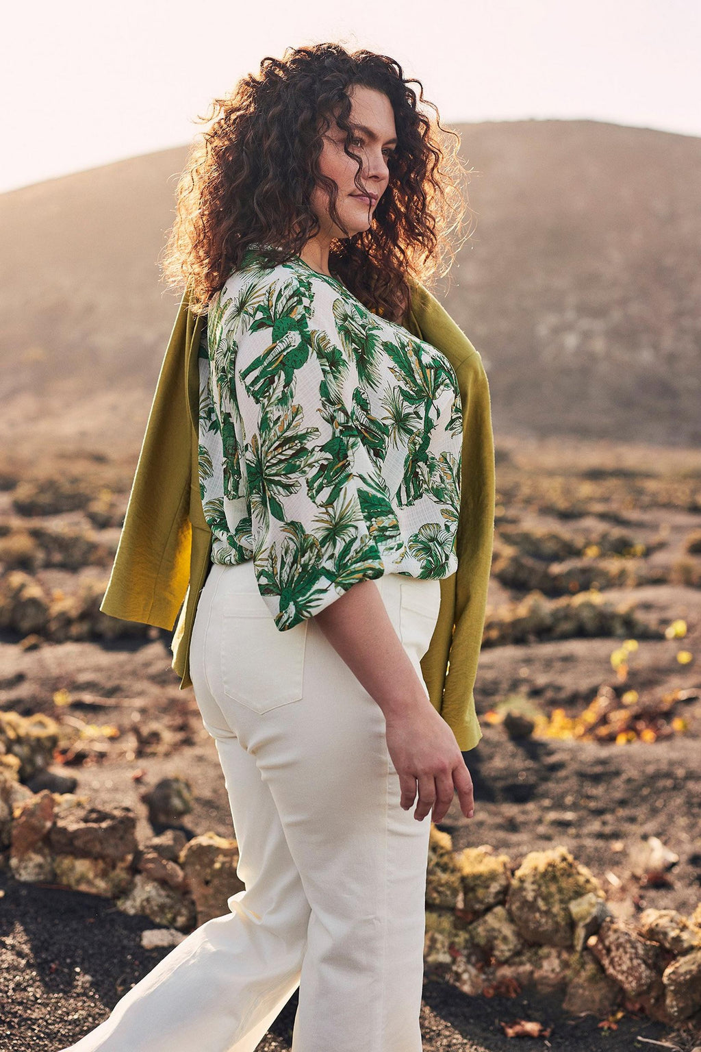 Blouses lange mouw groen Mayerline