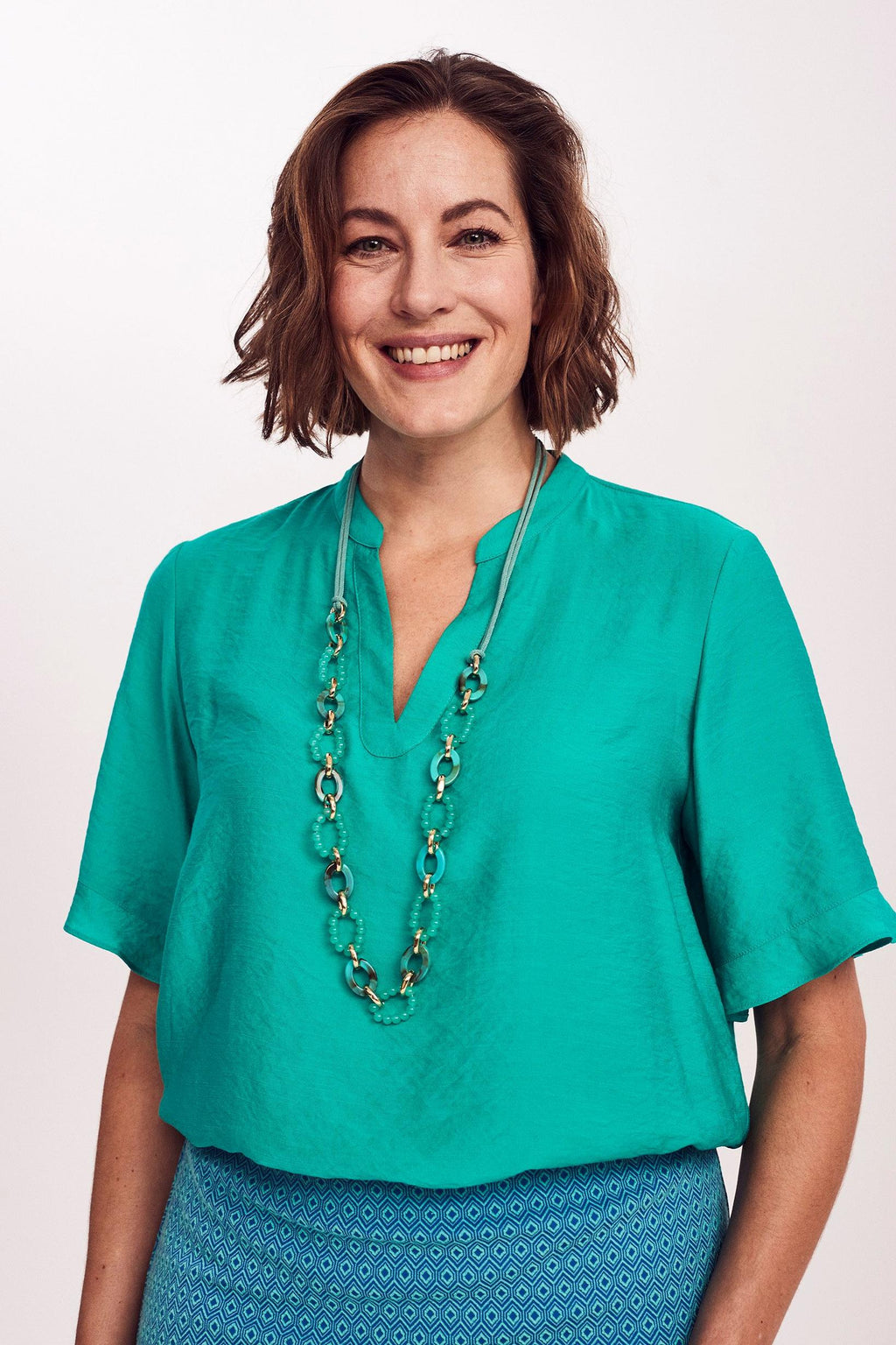 Blouses korte mouw groen Mayerline