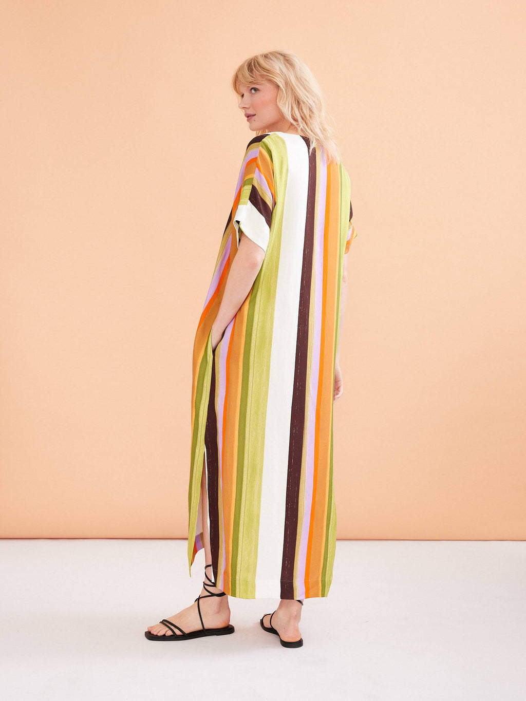 Jurken korte mouw multicolor Her.