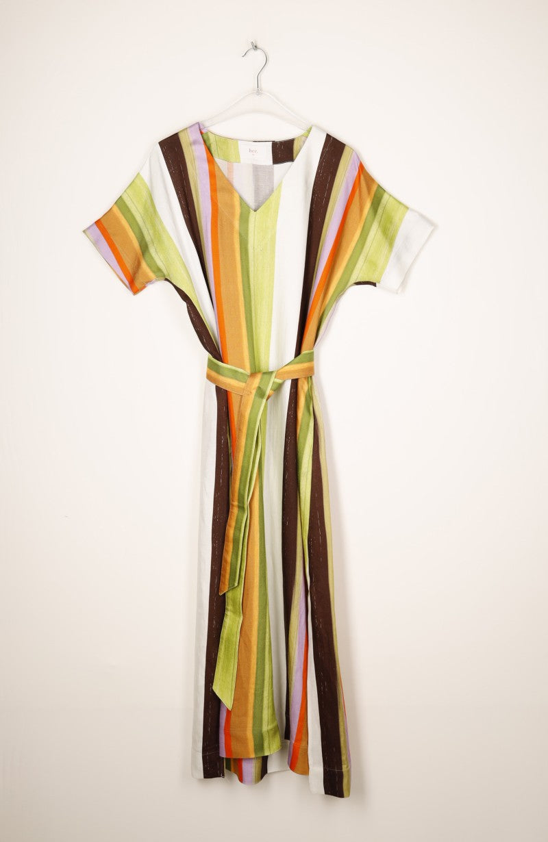 Jurken korte mouw multicolor Her.