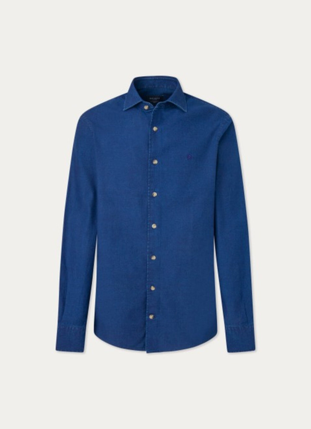 Hemden lange mouw blauw Hackett London