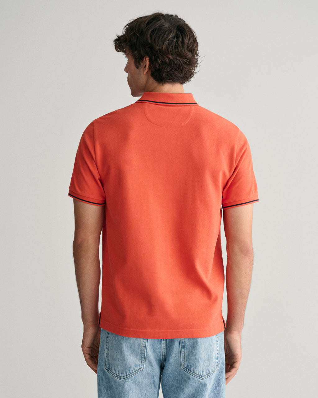 Polo's korte mouw oranje GANT