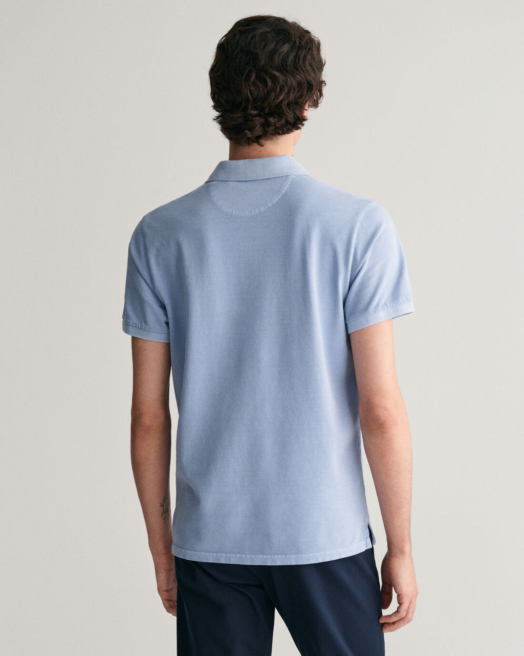 Polo's korte mouw blauw GANT