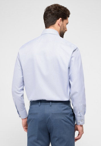 Hemden lange mouw blauw ETERNA