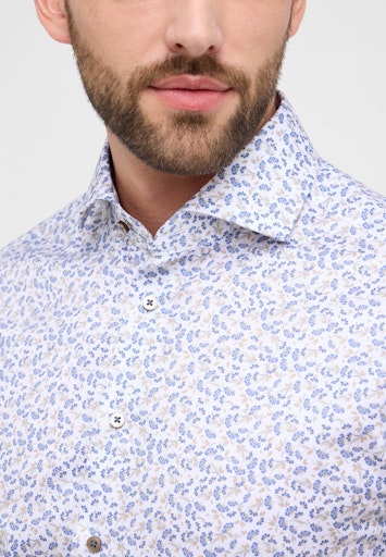 Hemden lange mouw blauw ETERNA