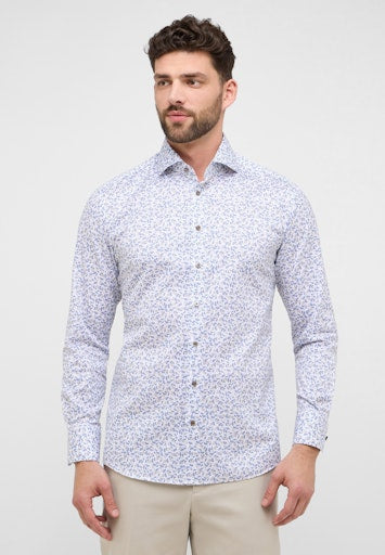 Hemden lange mouw blauw ETERNA