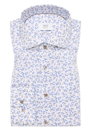 Hemden lange mouw blauw ETERNA