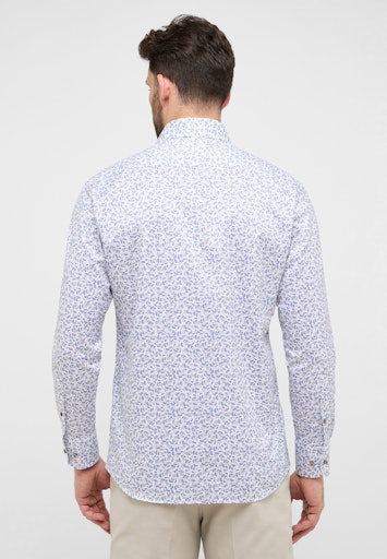 Hemden lange mouw blauw ETERNA