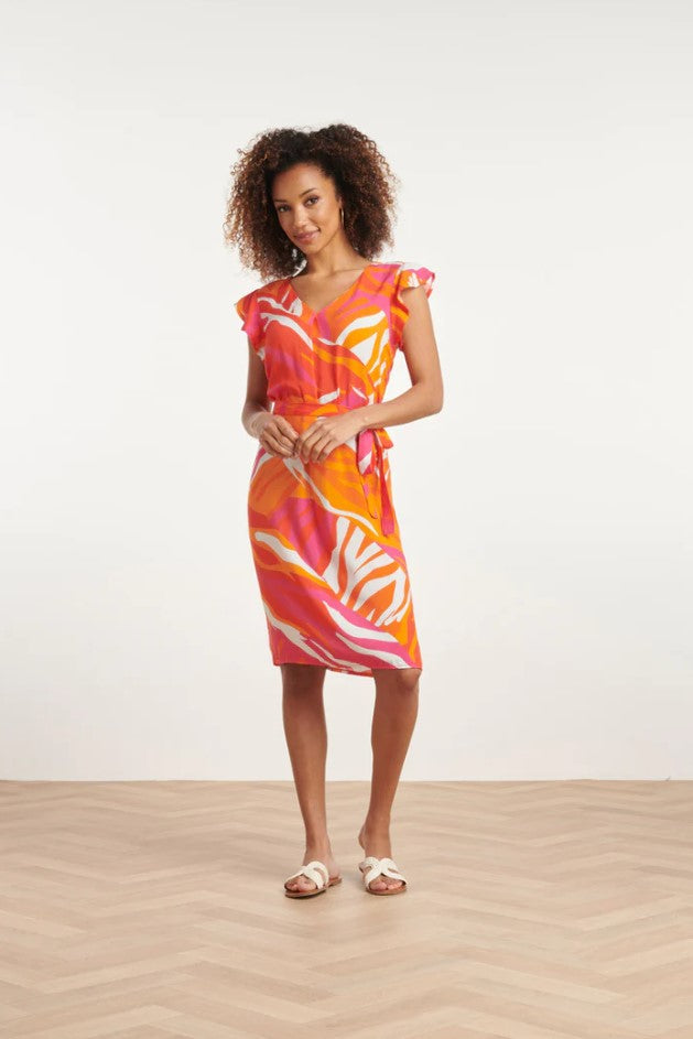 Jurken korte mouw multicolor Smashed Lemon