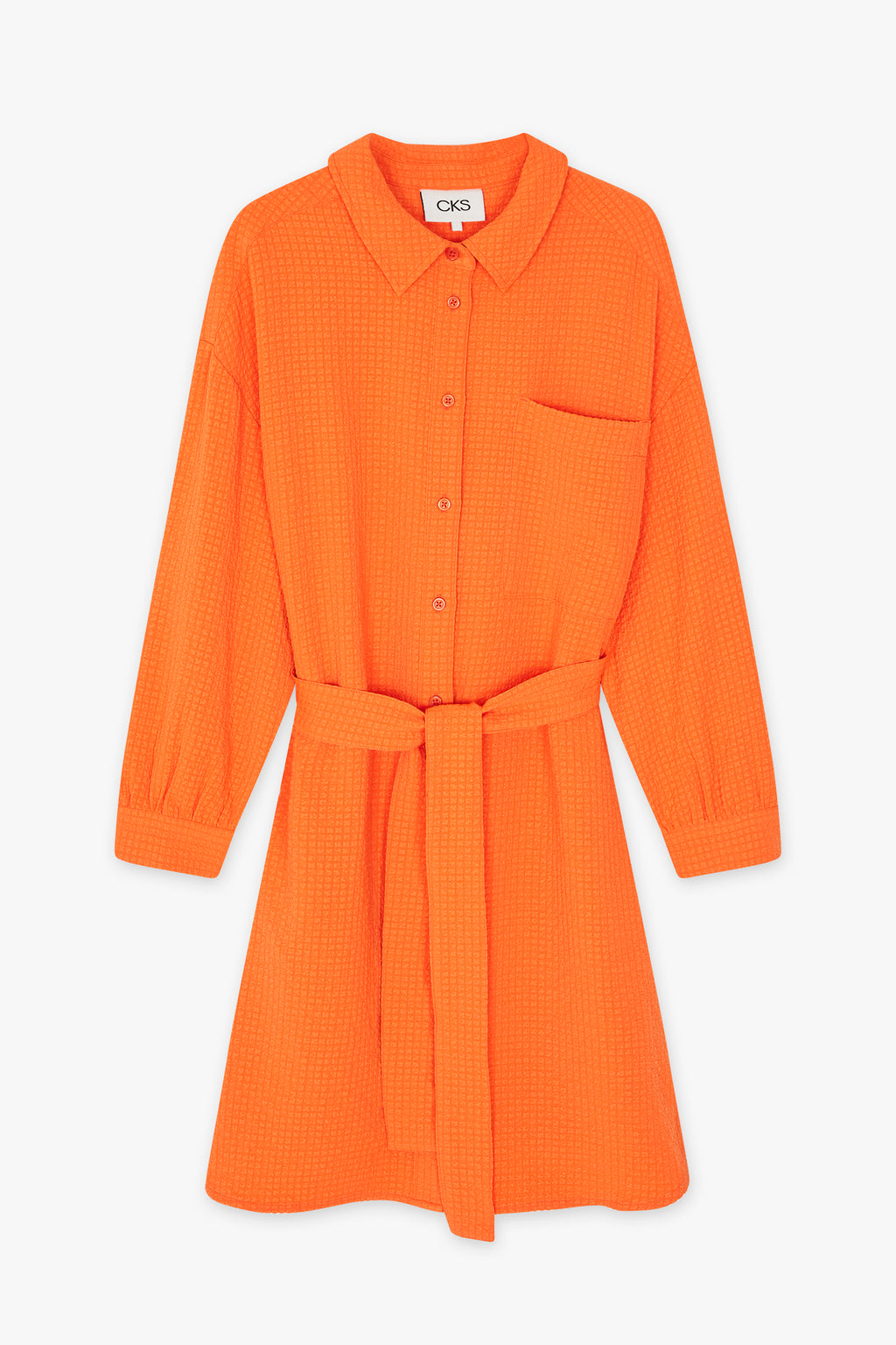 Jurken lange mouw oranje CKS