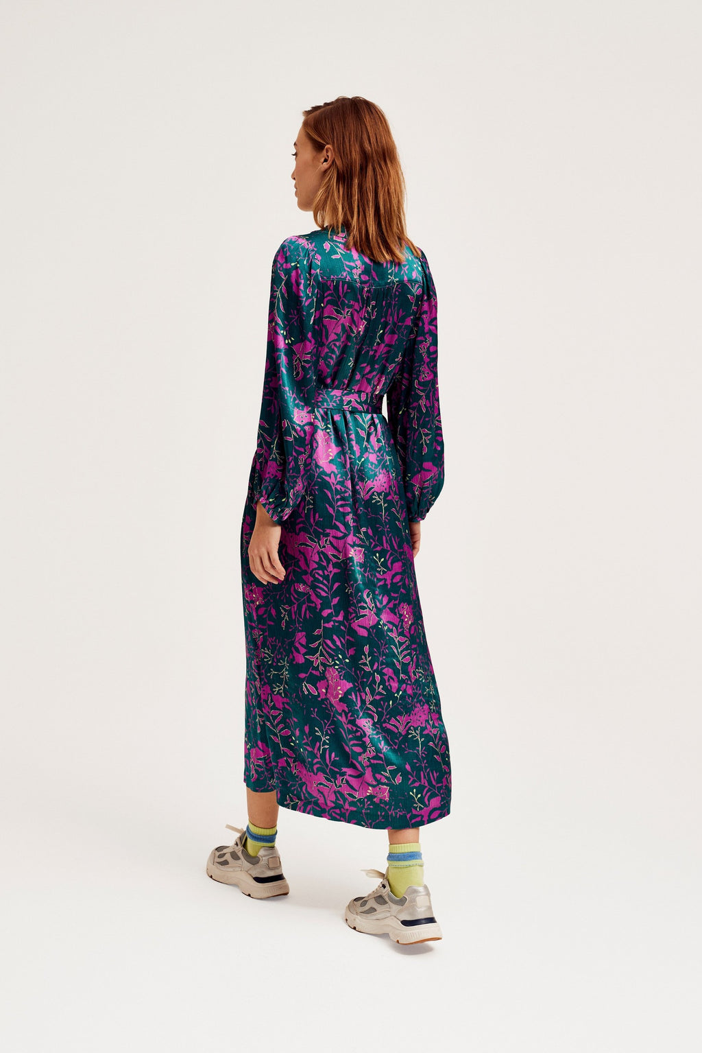 Jurken korte mouw groen CKS