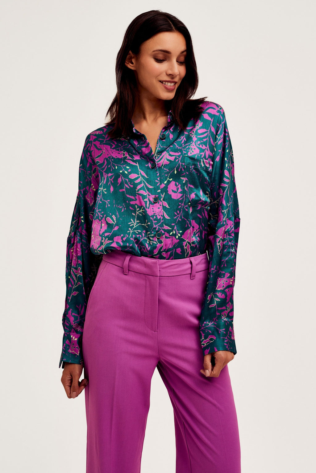 Blouses lange mouw groen CKS