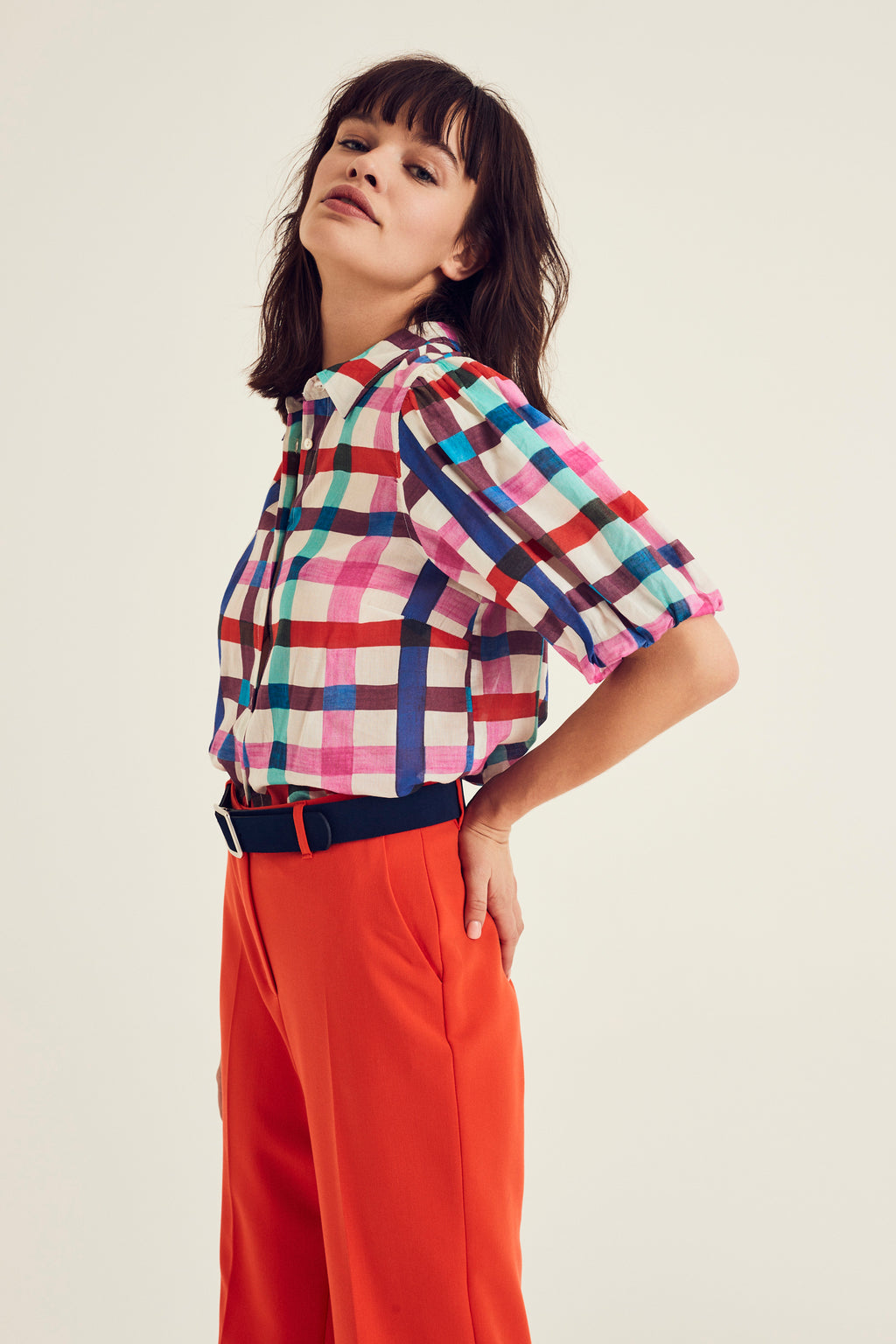 Blouses korte mouw multicolor Terre Bleue