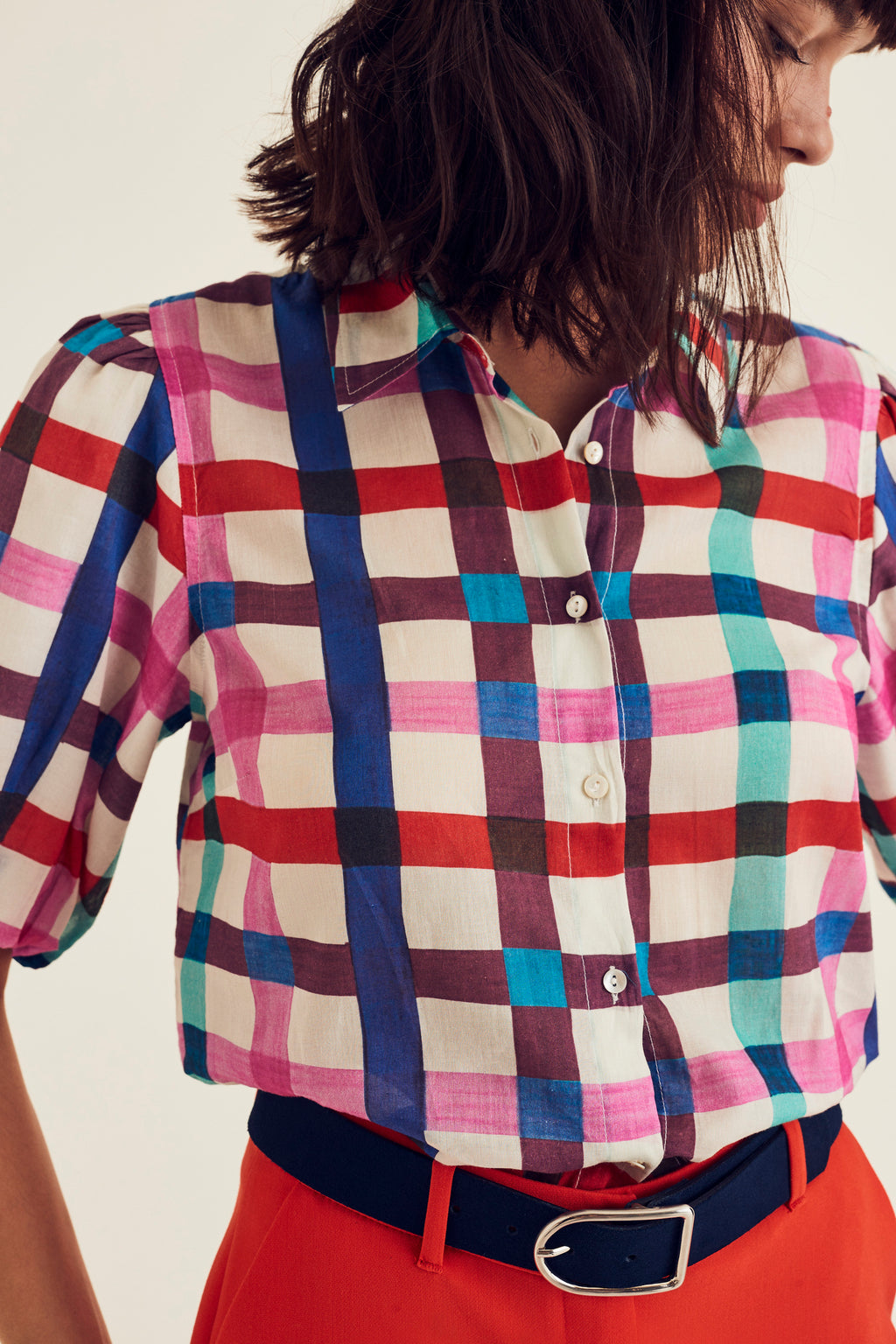 Blouses korte mouw multicolor Terre Bleue