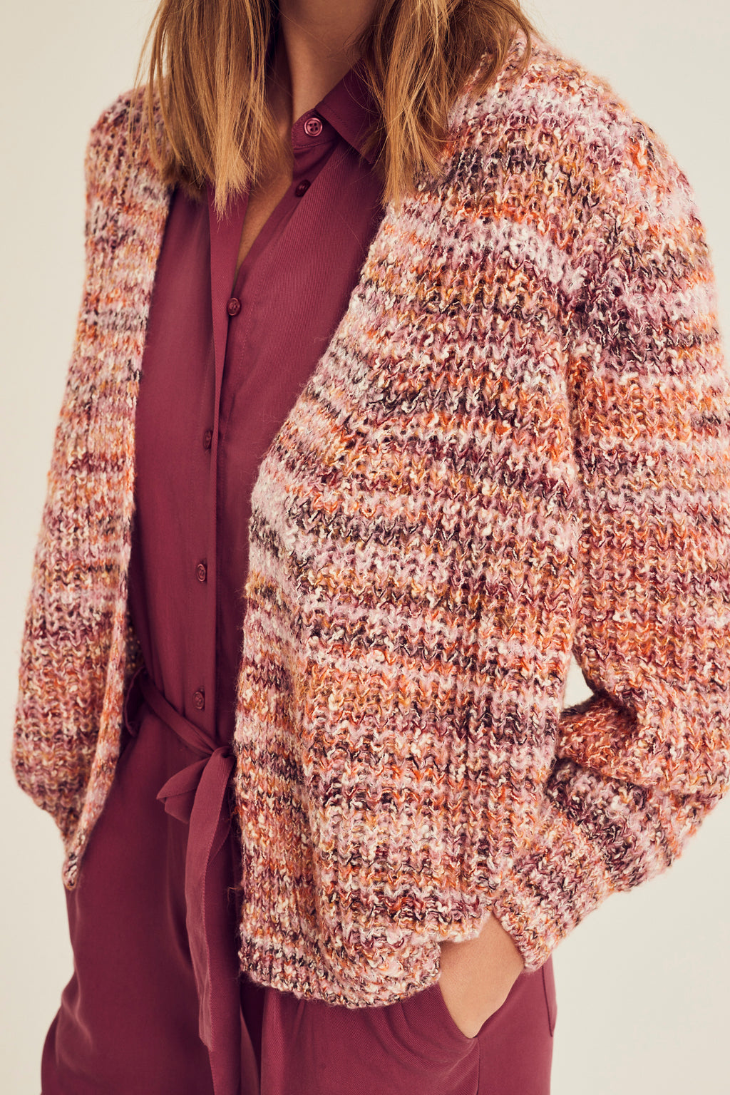 Cardigans rood Terre Bleue