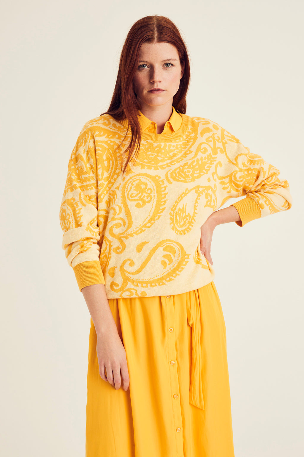 Pulls geel Terre Bleue