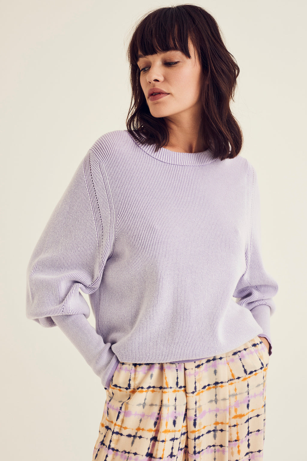 Pulls paars Terre Bleue