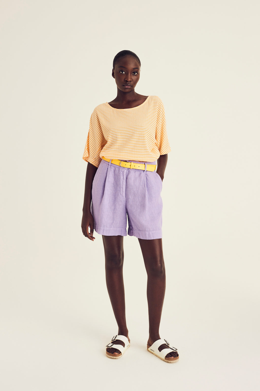 Shorten paars Terre Bleue