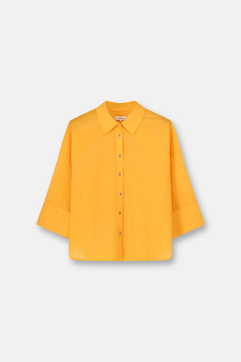 Blouses lange mouw oranje Terre Bleue