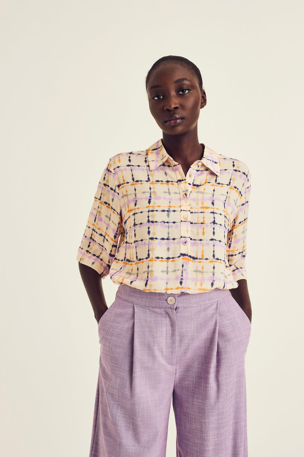 Blouses korte mouw multicolor Terre Bleue