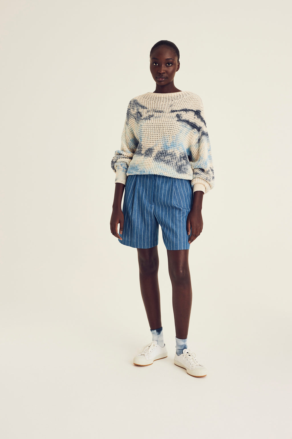 Shorten blauw Terre Bleue