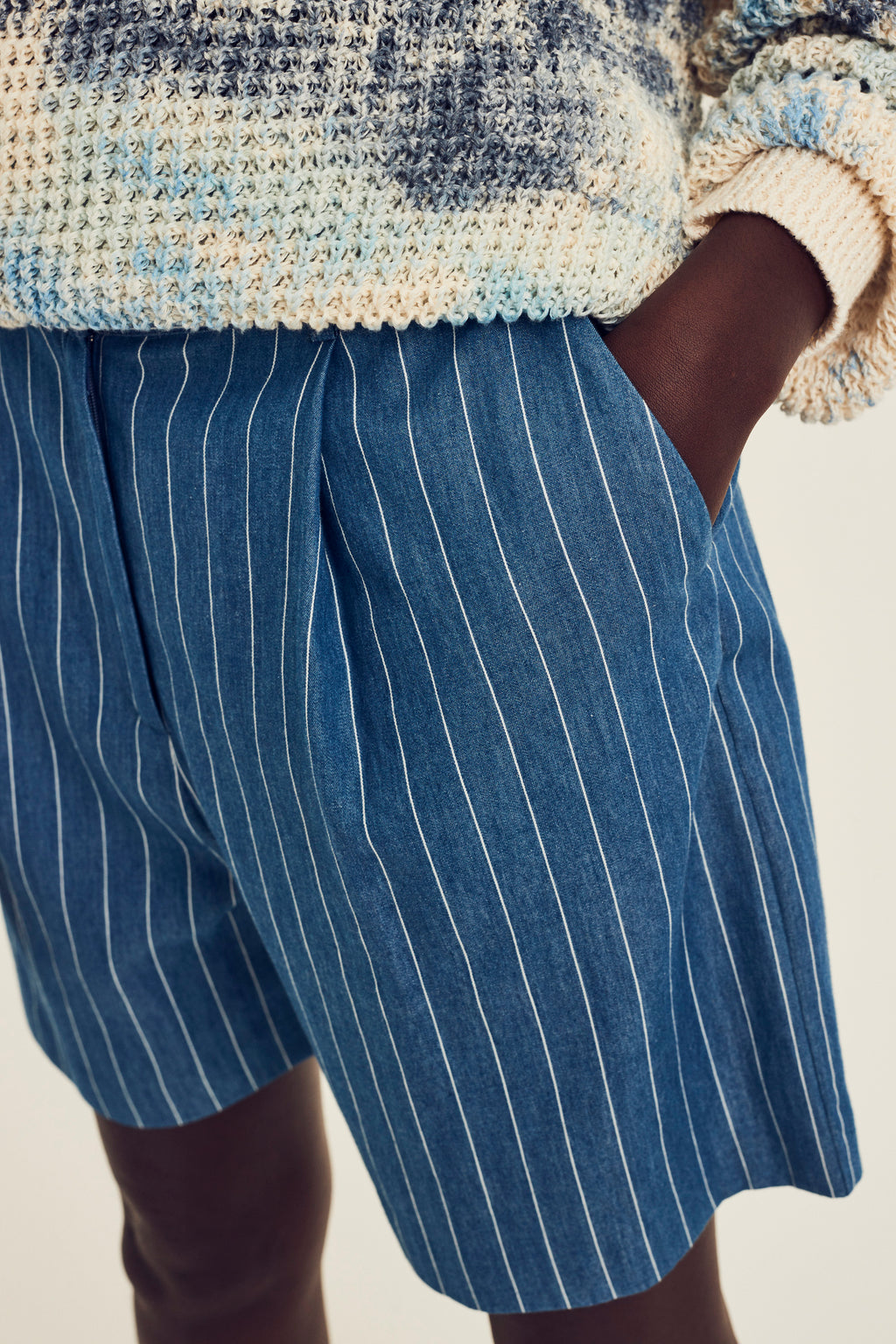 Shorten blauw Terre Bleue