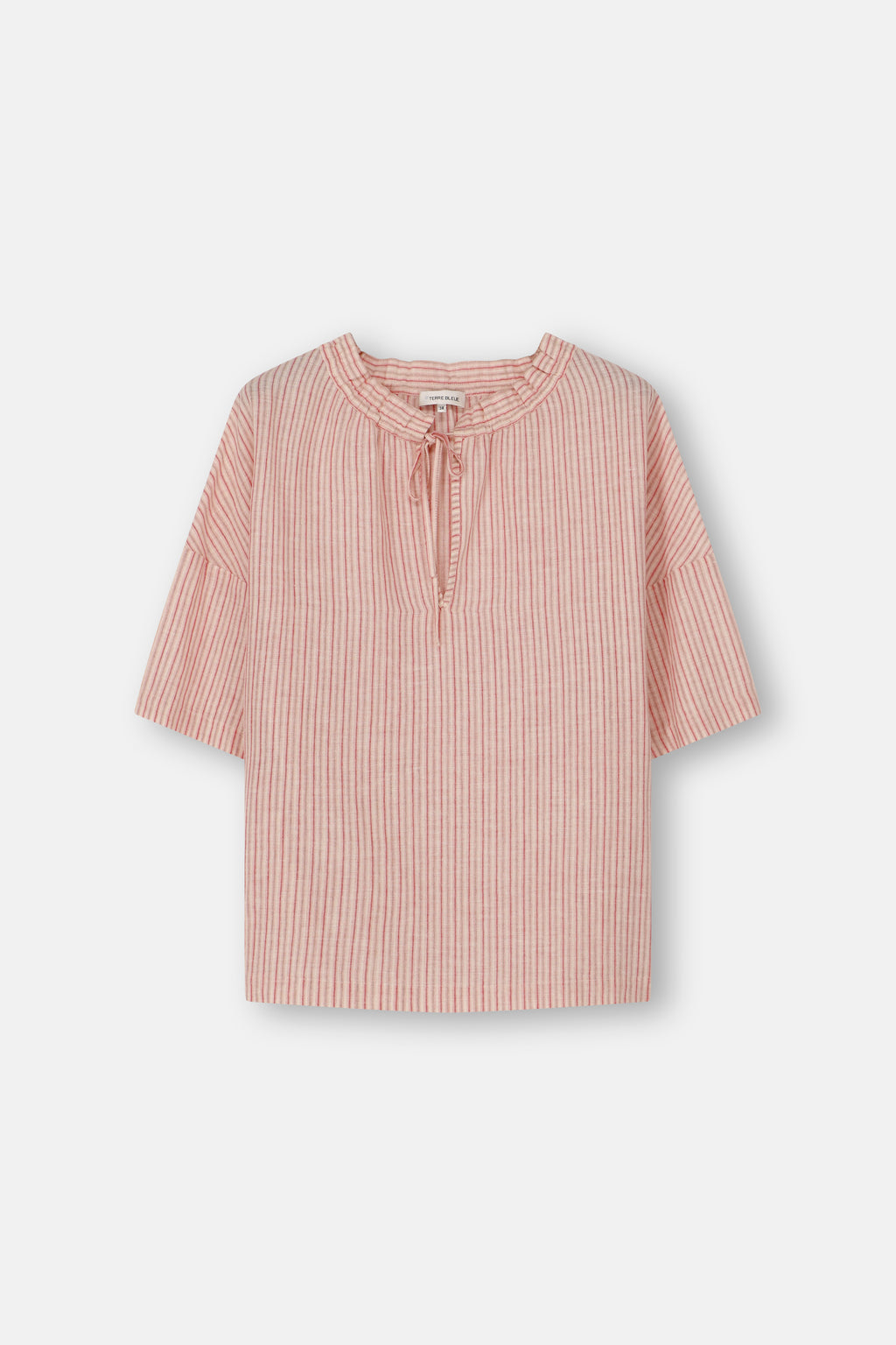 Blouses korte mouw roze Terre Bleue