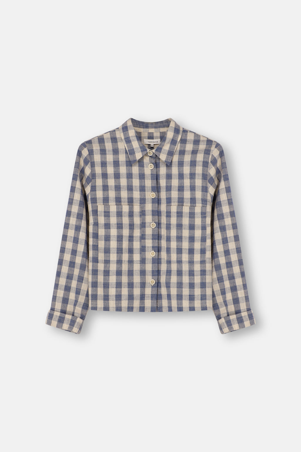 Blouses lange mouw blauw Terre Bleue
