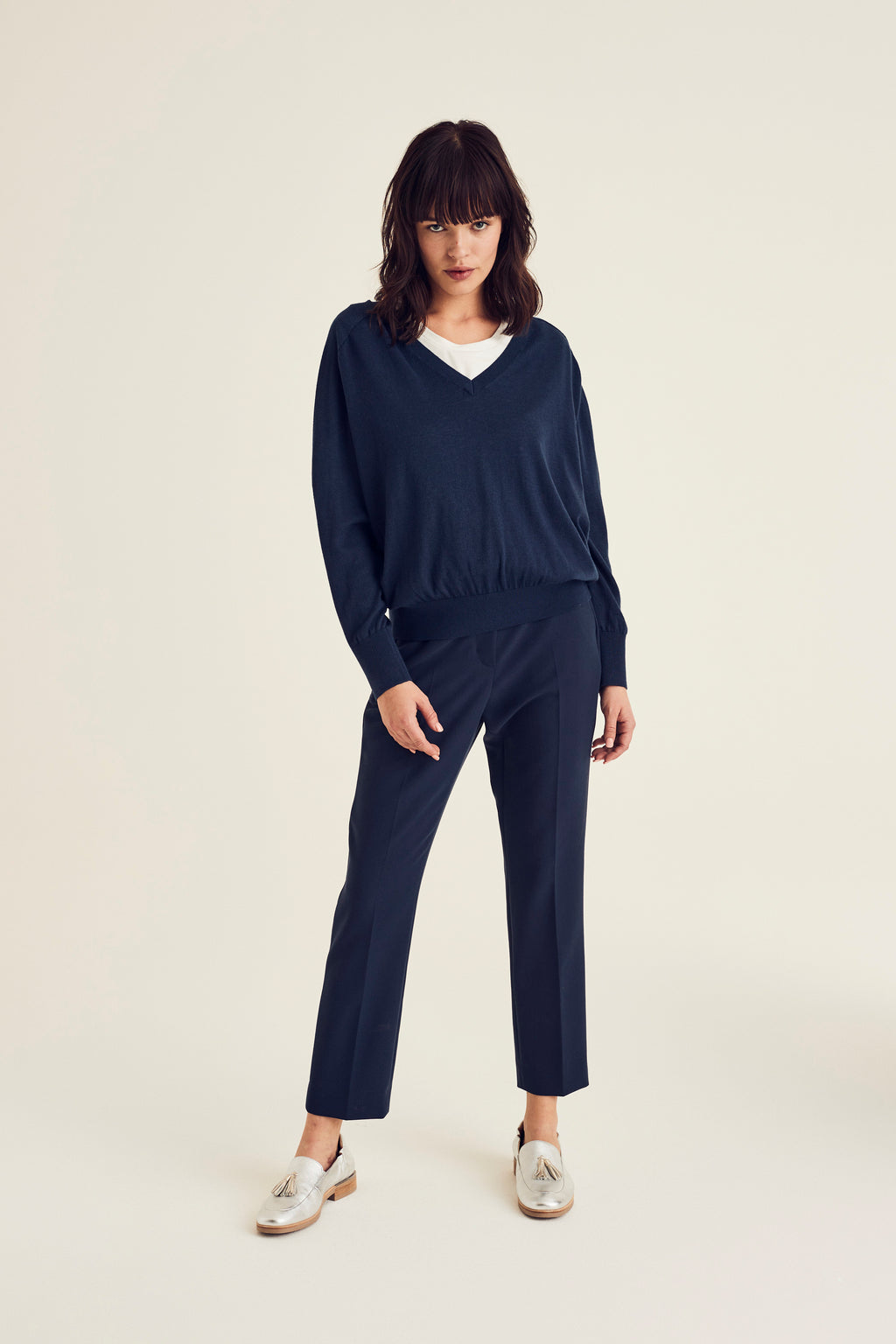 Broeken navy Terre Bleue