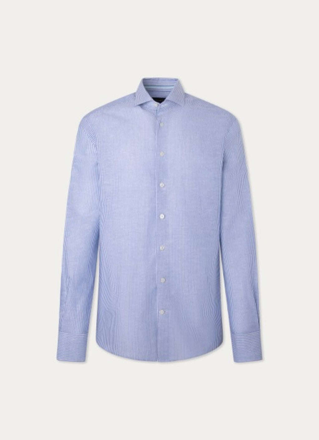 Hemden lange mouw blauw Hackett London