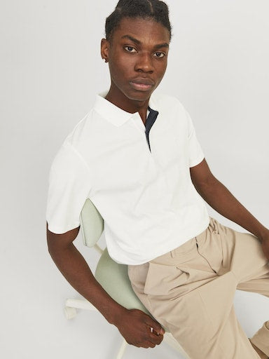 Polo's korte mouw wit JACK & JONES
