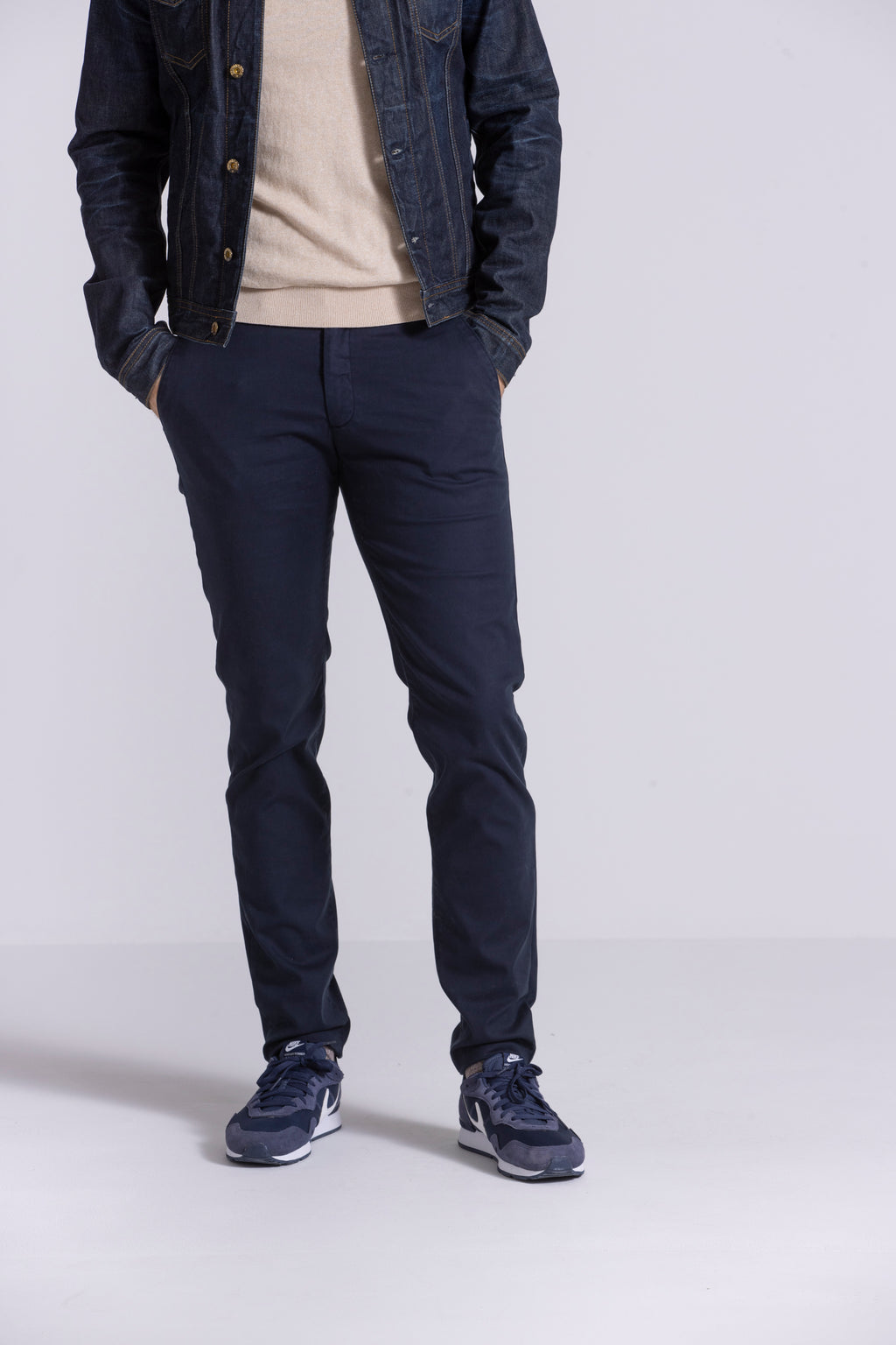 Broeken navy Zilton