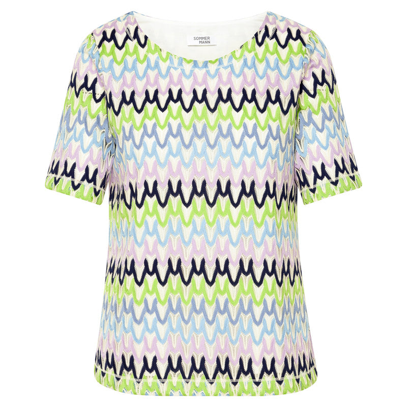 T-shirts korte mouw groen Sommermann