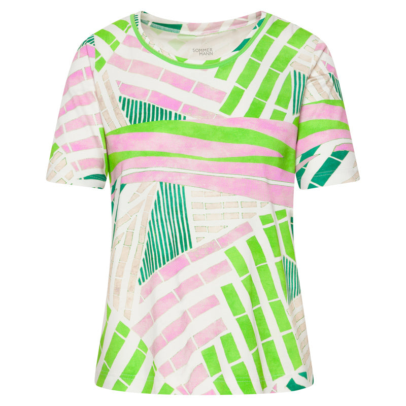 T-shirts korte mouw groen Sommermann