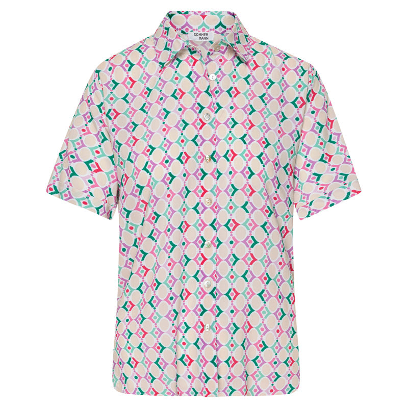Blouses korte mouw roze Sommermann